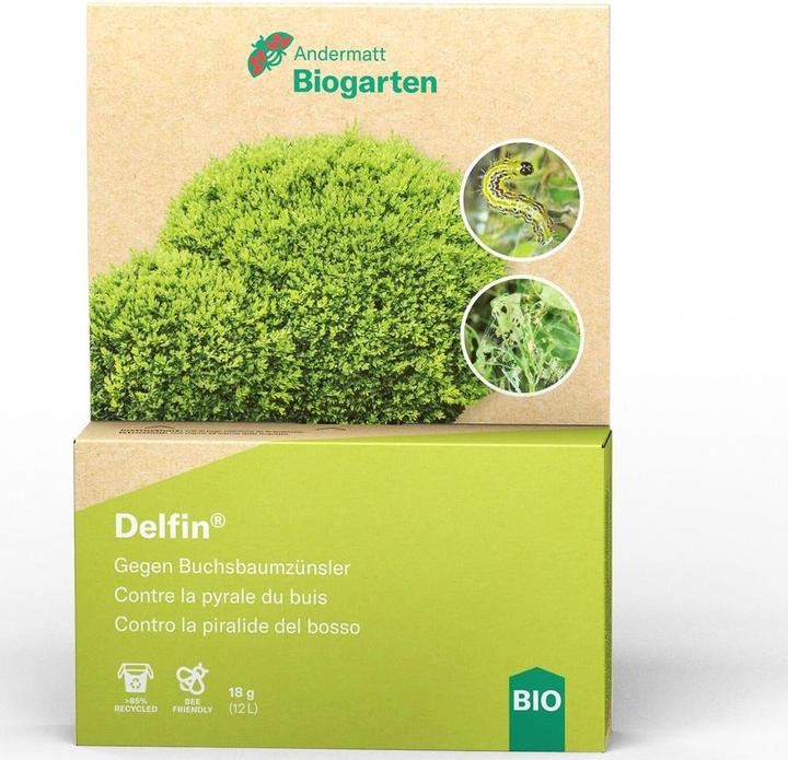 Actual product image Andermatt Biogarten Delfin against boxwood borer (Boxwood borer, Clamps, Cabbage cockroach, Processionary moth, Grape berry moth, Spider Moth, Frost moth, Owl Caterpillars, Weisslings)