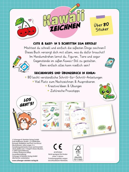 Actual product image Kawaii zeichnen