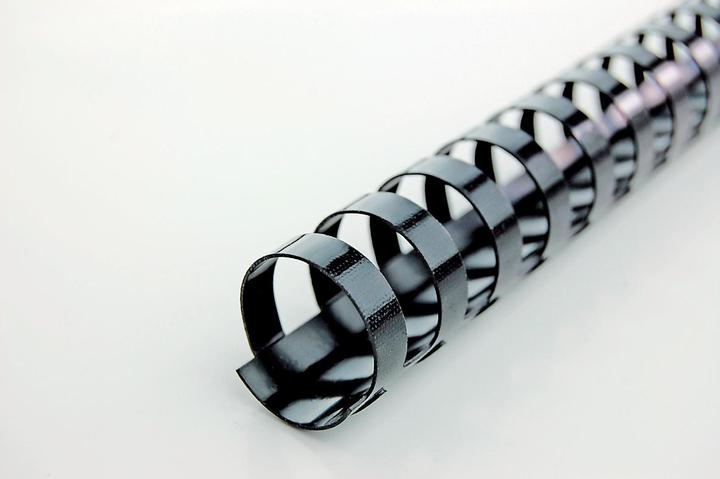 Actual product image GBC Binder spine 12mm, 21 rings, black, 100 pcs.