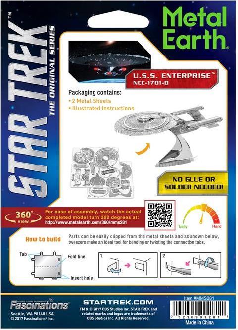 Immagine prodotto Metal Earth Star Trek USS Enterprise NCC - 1701 - D