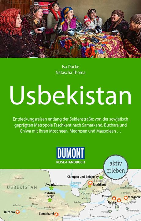 Actual product image Reise-Handbuch Reiseführer Usbekistan (German, Natasha Thoma, Isa Duck, 2023)
