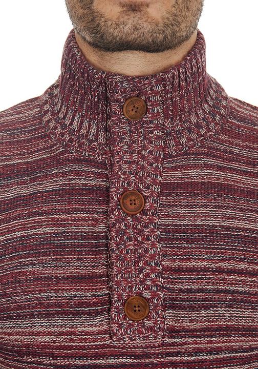 Immagine prodotto Solid Madden Maglione Con Collo Alto Pullover Troyer da Uomo Abbottonatura In Cotone 100% (M)