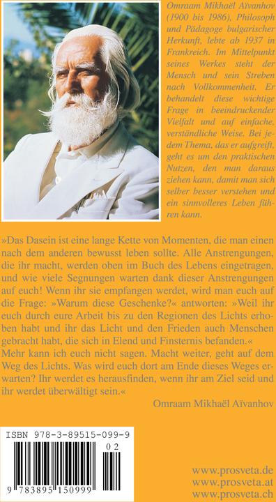 Produktbild Dem Licht entgegen (Deutsch, Omraam Mikhael Aivanhov, 2011)