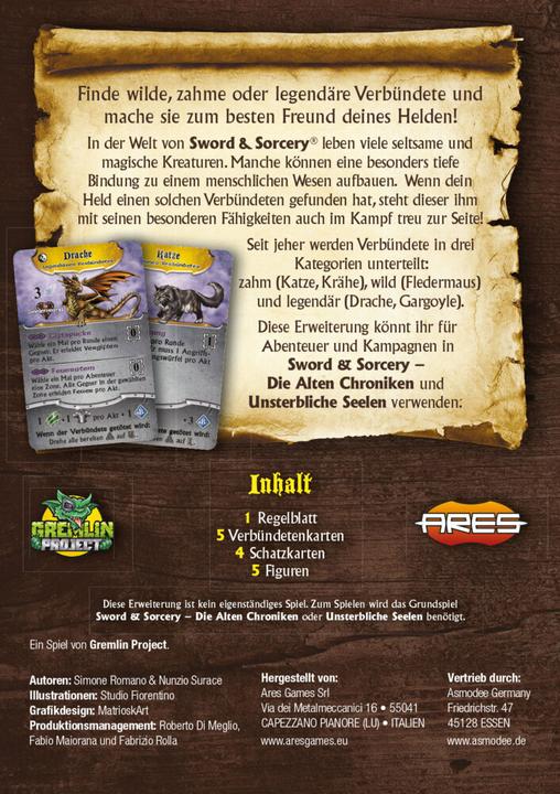 Immagine prodotto ARGD0191 - Sword & Sorcery: Chaotic Allies, per 1-5 giocatori (IT Expansion) (Tedesco)
