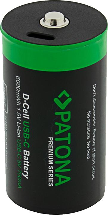 Immagine prodotto Patona Batteria ricaricabile premium 2X LR20 USB-C (Accumulatore di carica elettrica)