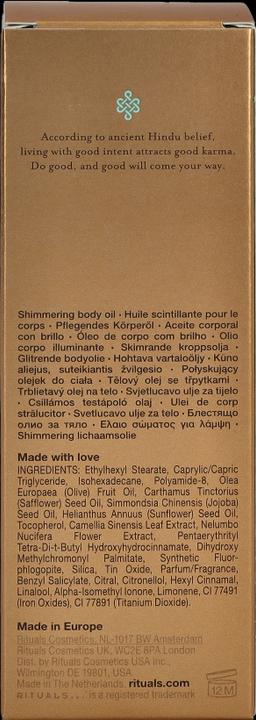 Image du produit Rituals Le rituel du karma (Huile pour le corps, 100 ml)