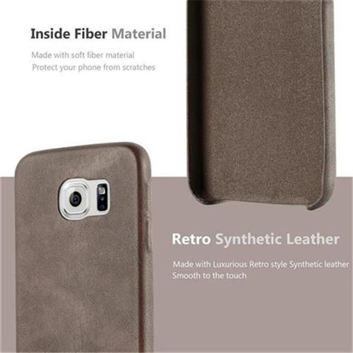 Produktbild Cadorabo Hard Cover Kunstleder mit Struktur (Samsung Galaxy S6)