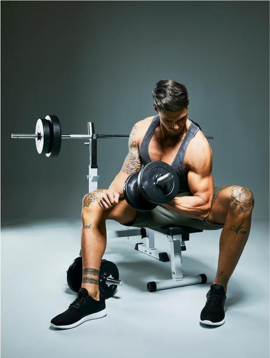 Image du produit Gorilla Sports Banc de musculation avec étagère