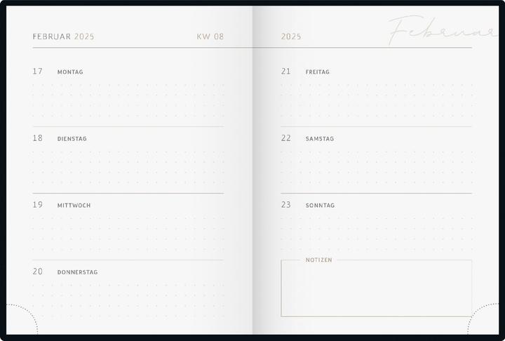 Immagine prodotto rido/idé 7013607035 Calendario tascabile Young Line Mini (2025) 'Motivazione'| 2 pagine = 1 (A6, Tedesco)