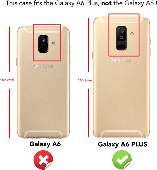Produktbild Nalia Glitzer Handyhülle 360 Grad (Samsung Galaxy A6+)