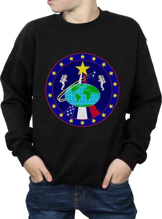 Actual product image Nasa Boys Classic Globe Astronauts Sweatshirt (128)