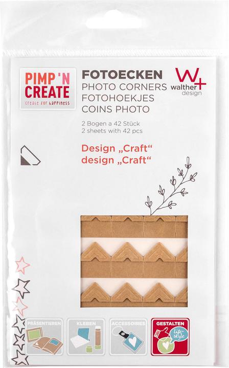 Produktbild Walther Design Fotoecken 2 x 42 Stück Pimp'n Create