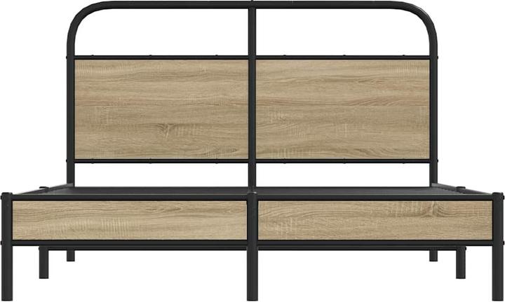 Immagine prodotto VidaXL Struttura letto senza materasso 120x190 cm in legno di quercia affumicata (120 x 190 cm)