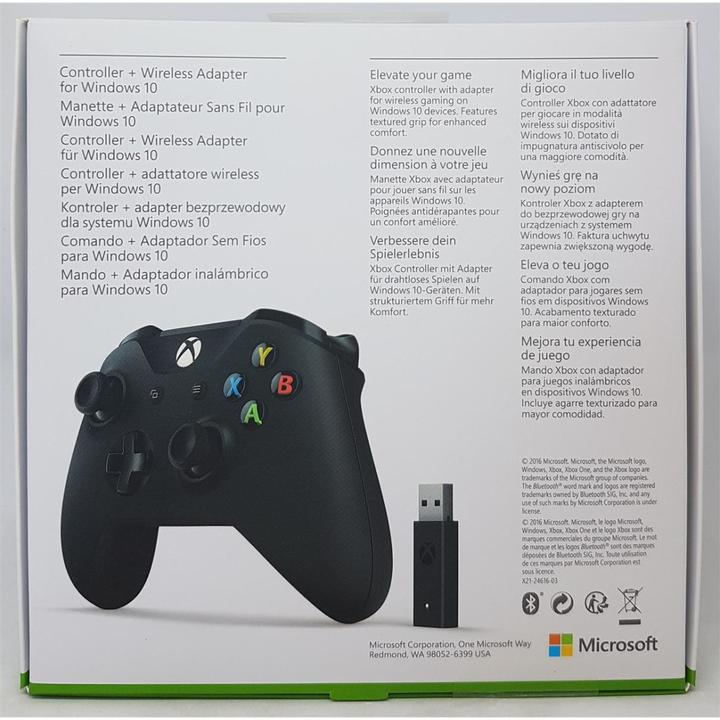 Image du produit Microsoft Contrôleur Xbox + adaptateur sans fil (PC, Xbox One X, Xbox Series X, Xbox One S, Xbox Series S)