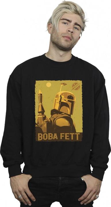 Actual product image Star Wars Mens The Book Of Boba Fett Planetary Stare Sweatshirt (XL)