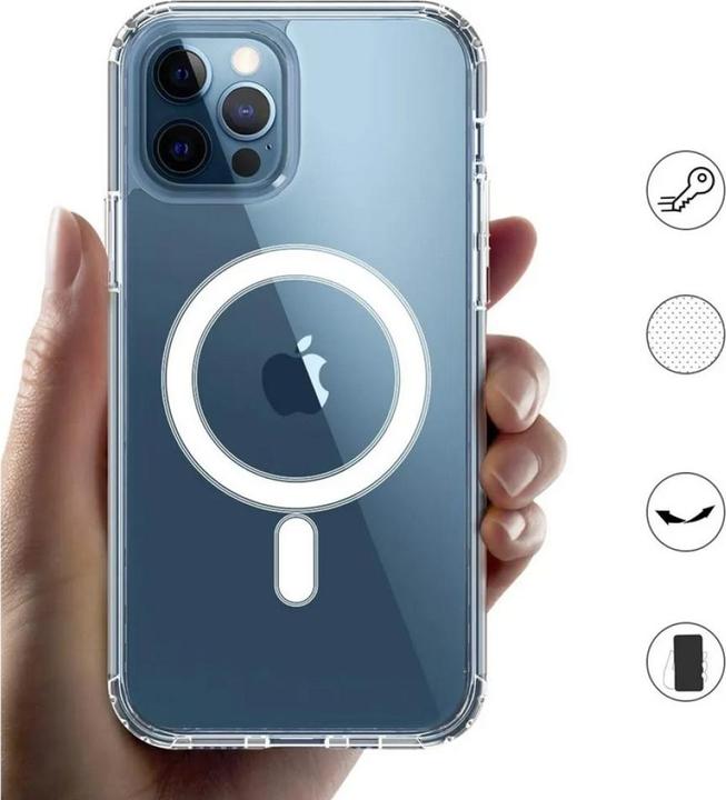 Actual product image Screenguard Magnetic Apple iPhone 12 Pro Clear Case MagSafe Cover (Apple iPhone 12 Pro)