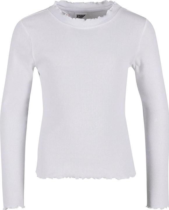 Urban Classics Girls Short Rib Longsleeve