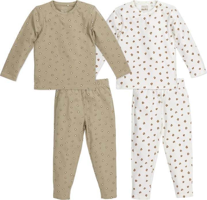 Immagine prodotto Meyco Pigiama 2 pezzi Mini Panter offwhite/sand mt 110/116 (110)