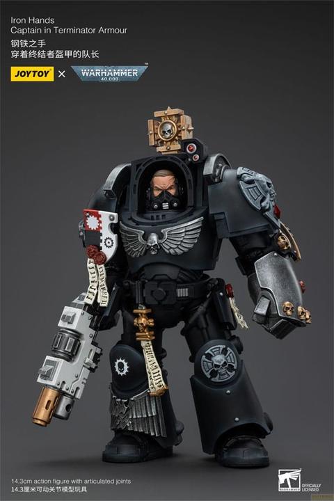 Image du produit Joy Toy Warhammer 40k Figurine 1/18 Iron Hands Captain in Terminator Armour 14 cm