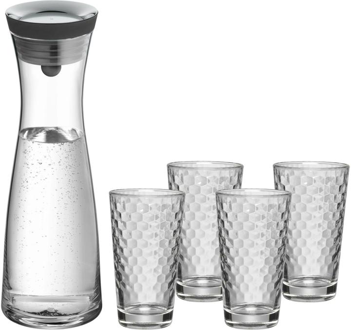 WMF Carafe with 4 water glasses (1 l)