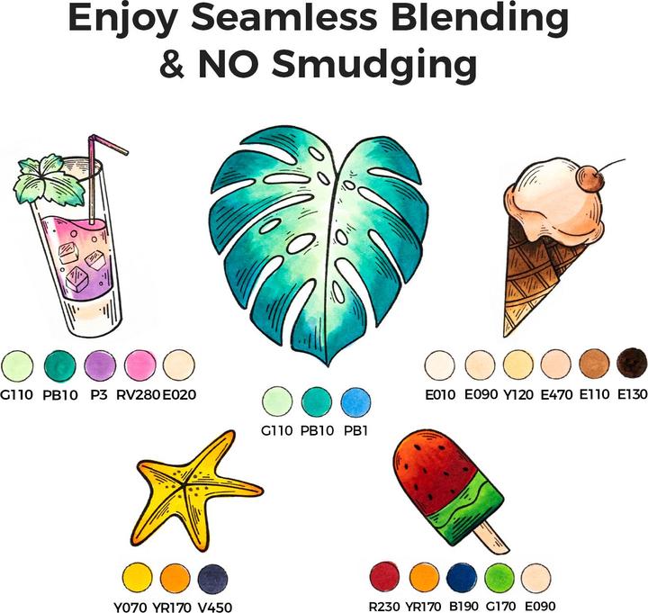 Produktbild Ohuhu Honolulu Kunstmarker (Mehrfarbig, 6 x)