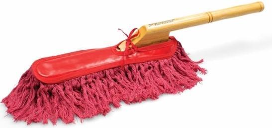 Actual product image ReinigungsBerater Car duster California Car Duster with wooden handle pulls up dust and dirt like a powerful