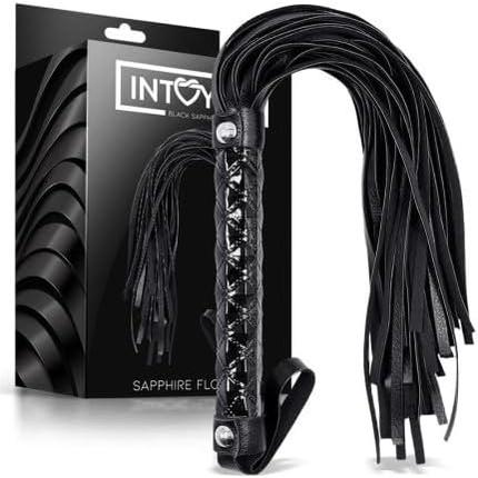 Actual product image Black Sapphire Flogger Sapphire Vegan Leather