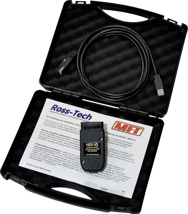 Produktbild Ross-Tech HEXUSB Interface VCDS Diagnosetool für VW Audi Seat und Skoda im Koffer