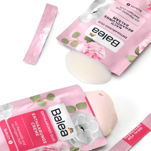 Immagine prodotto dm Balea Duo Depilazione Crema Depilatoria e Balsamo Dopobarba 2 x 20 ml (40 ml, 1 x)