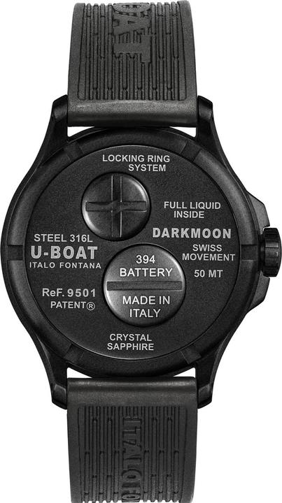 Immagine prodotto U-Boat 9501 Orologio da uomo Darkmoon Red PVD Soleil 40mm 5ATM (Orologio da polso analogico, 40 mm)
