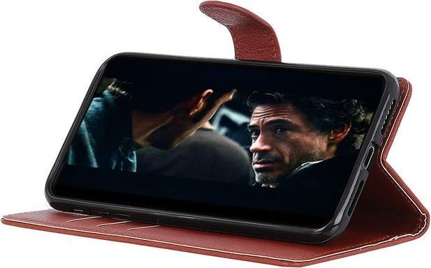 Actual product image MU Classic Litchi Leather Bookcover Series (LG V60 ThinQ 5G)