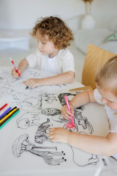 Image du produit Funny Mat Tapis de dessin lavable Pompiers (48 x 33.5 cm)