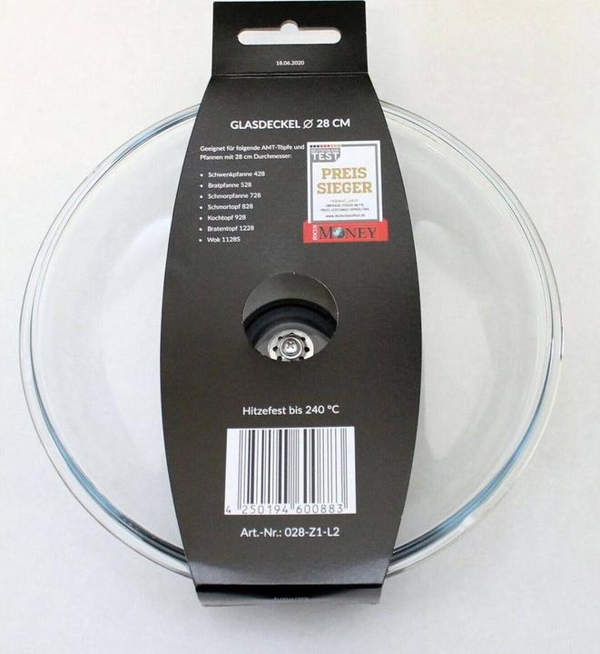 Produktbild AMT Glasdeckel (20 cm, Glas)