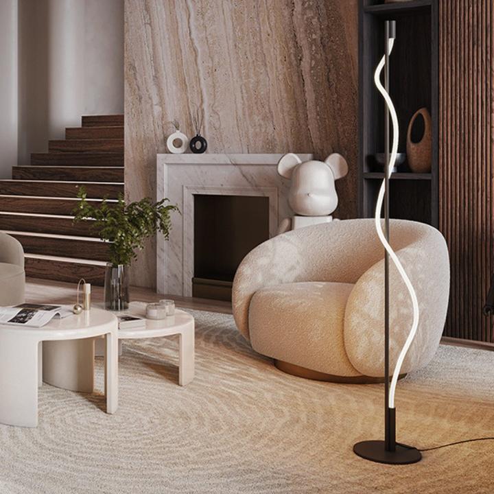 Immagine prodotto Maytoni Lampada da terra Tau LED, lampada da terra 15W Nero Bianco Caldo (450 lm)