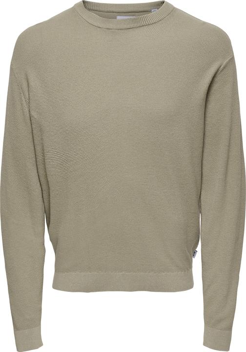 Only & Sons Onstony Ds 12 Ls Waffle Crew Knit Noos