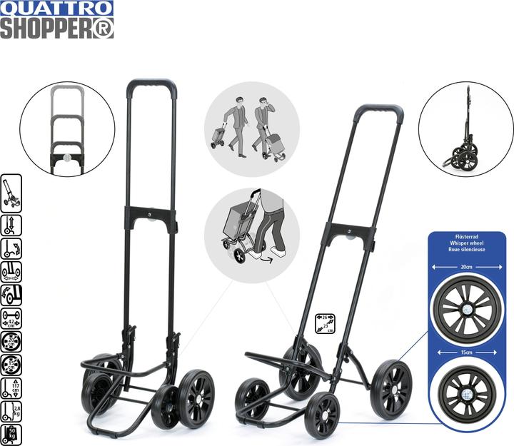 Image du produit Andersen Quattro Shopper Lotta chariot à provisions 59 cm