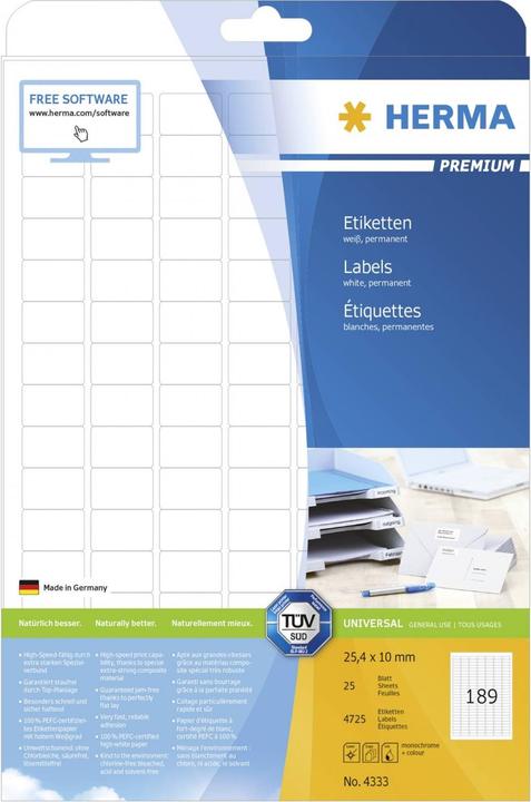 Produktbild HERMA Universal Etiketten