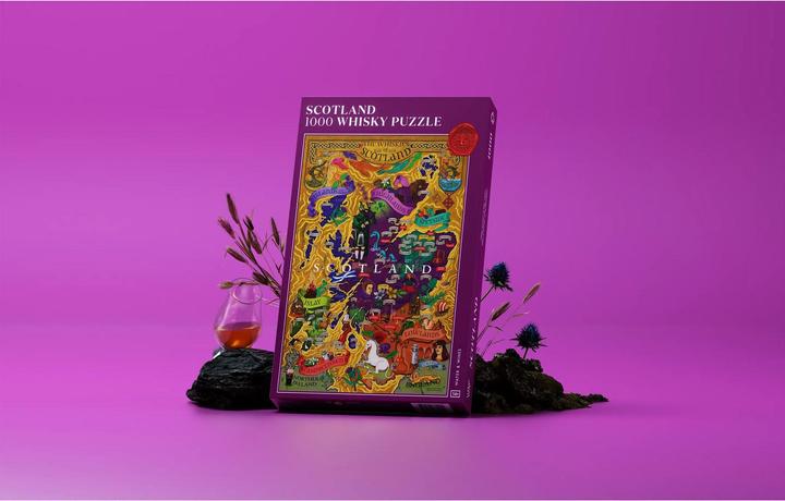 Actual product image Water & Wines Puzzle Whiskey Scotland purple (1000 pieces)