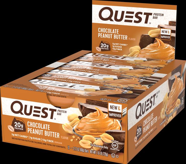 Produktbild Quest QuestBar (Chocolate Peanut Butter, 1 Stk., 720 g)