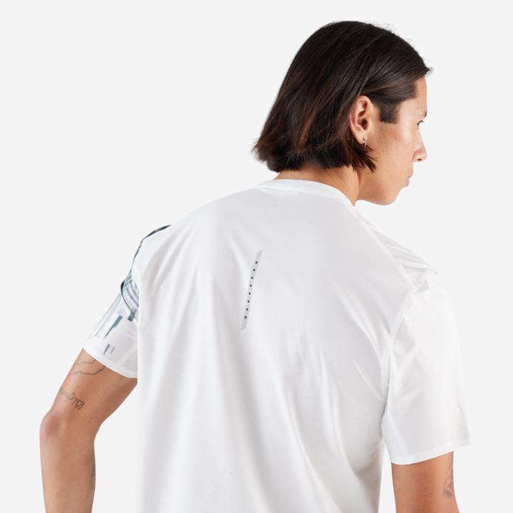 Produktbild Kiprun Laufshirt kurzarm Langstrecke Herren - Run 900 Ultra beige Print (L)