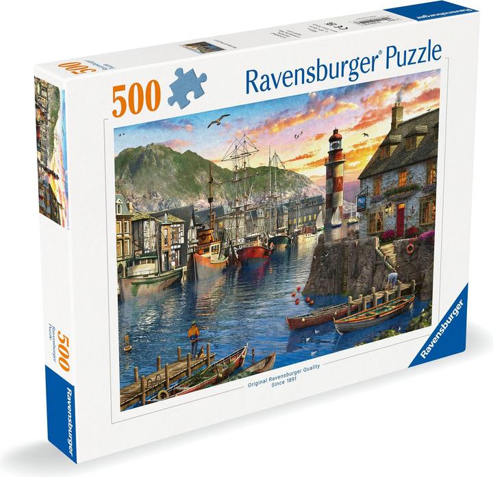 Produktbild Ravensburger Morgens am Hafen (500 Teile)