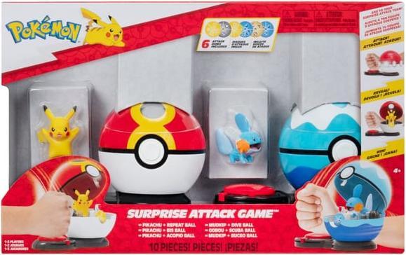 Immagine prodotto Pokémon Gioco dell'Attacco a Sorpresa, confezione da 2 (Pikachu + Idropi)