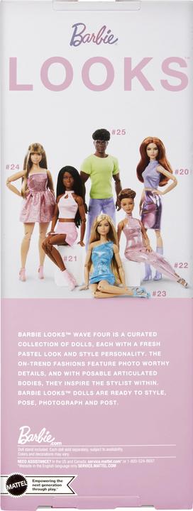 Actual product image Barbie Signature Looks 21 - Tall, Braids, Pink Skirt Outfit