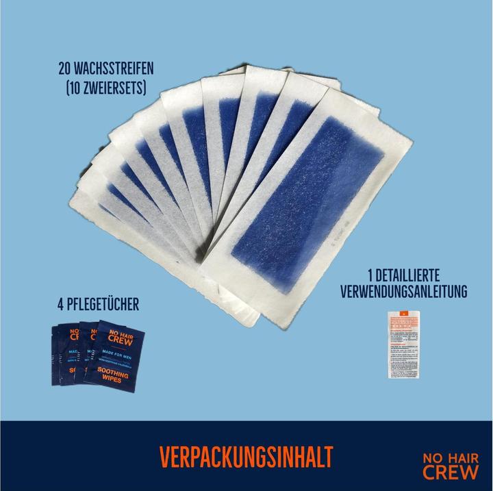 Actual product image No Hair Crew Wax strips (448.80 ml, 20 x, 76 g)