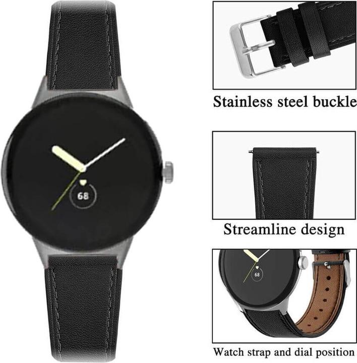 Actual product image Cover-Discount Google Pixel Watch 3 - 45mm - Ersatzband Armband Leder (Leather)