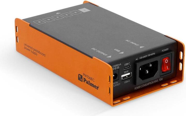 Produktbild Palmer Audio PWT 06 IEC - Universal Pedalboard Netzteil mit USB (Gitarre)