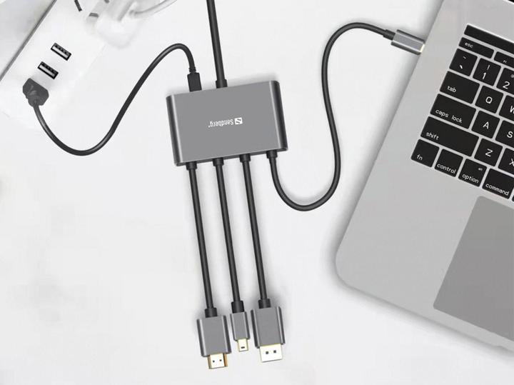 Produktbild Sandberg All-In-1, Adapter, Hub (USB Typ-C, HDMI, 230 cm)