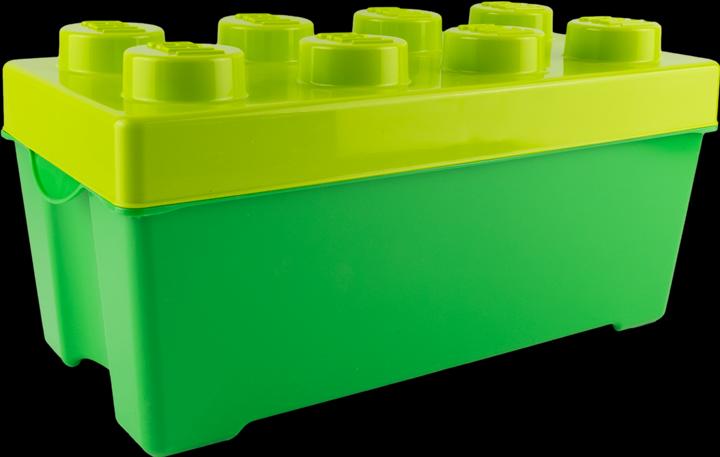 Produktbild LEGO Aufbewahrungsbox Gruen Mittelgross mit Deckel Stapelbar - NEU! Menge 1x