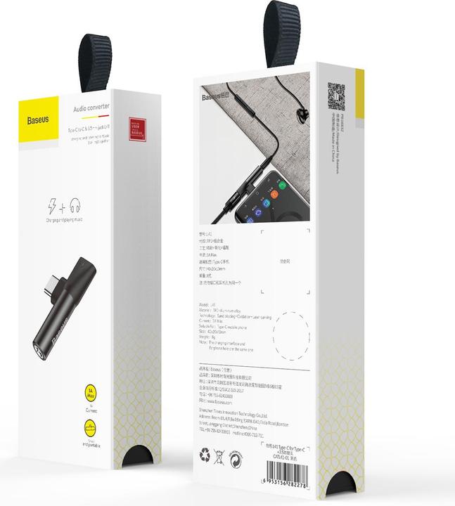 Produktbild Baseus 2in1 USB Typ-C Adapter (USB Typ C, 3.5mm Klinke, USB Typ C)