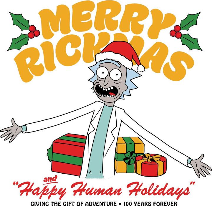 Produktbild Rick And Morty Happy Human Holidays Sweatshirt (L)
